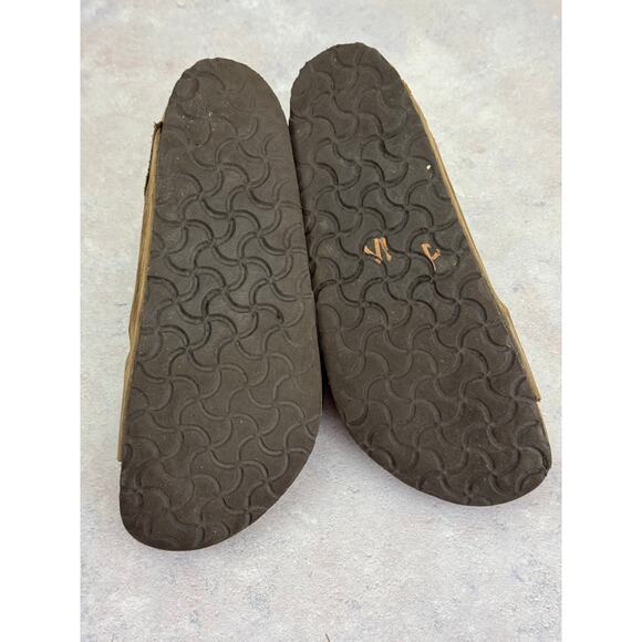 Birkenstock Arizona Brown Leather Sandals EU39 Womens US Size 8 FLAWS READ - Picture 12 of 16